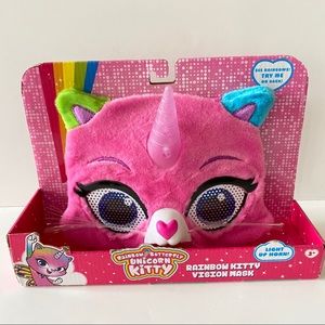 Rainbow Butterfly Unicorn Kitty kids light up mask